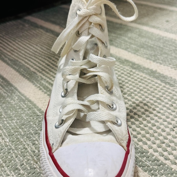 Converse White High-Top Sneakers - Picture 5 of 6